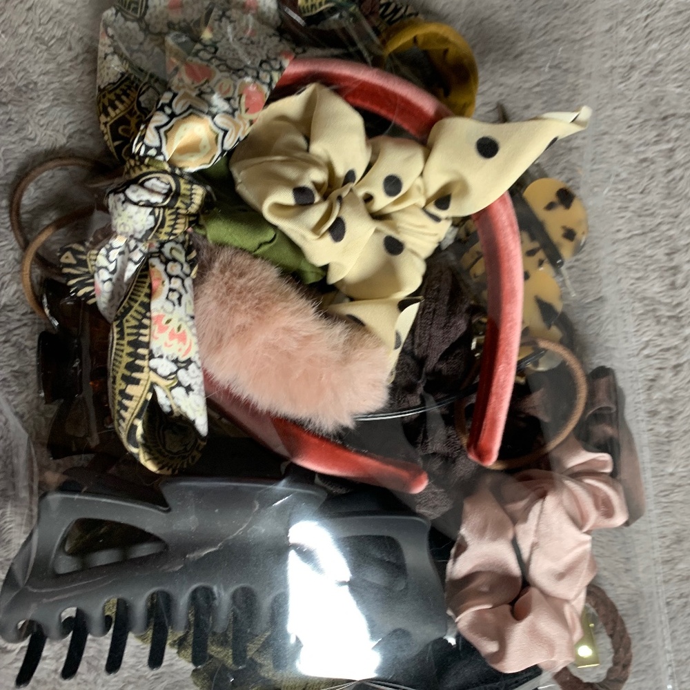 Mystery bundle  lot of hair accessories, clips, headbands stocking stuffer gifts